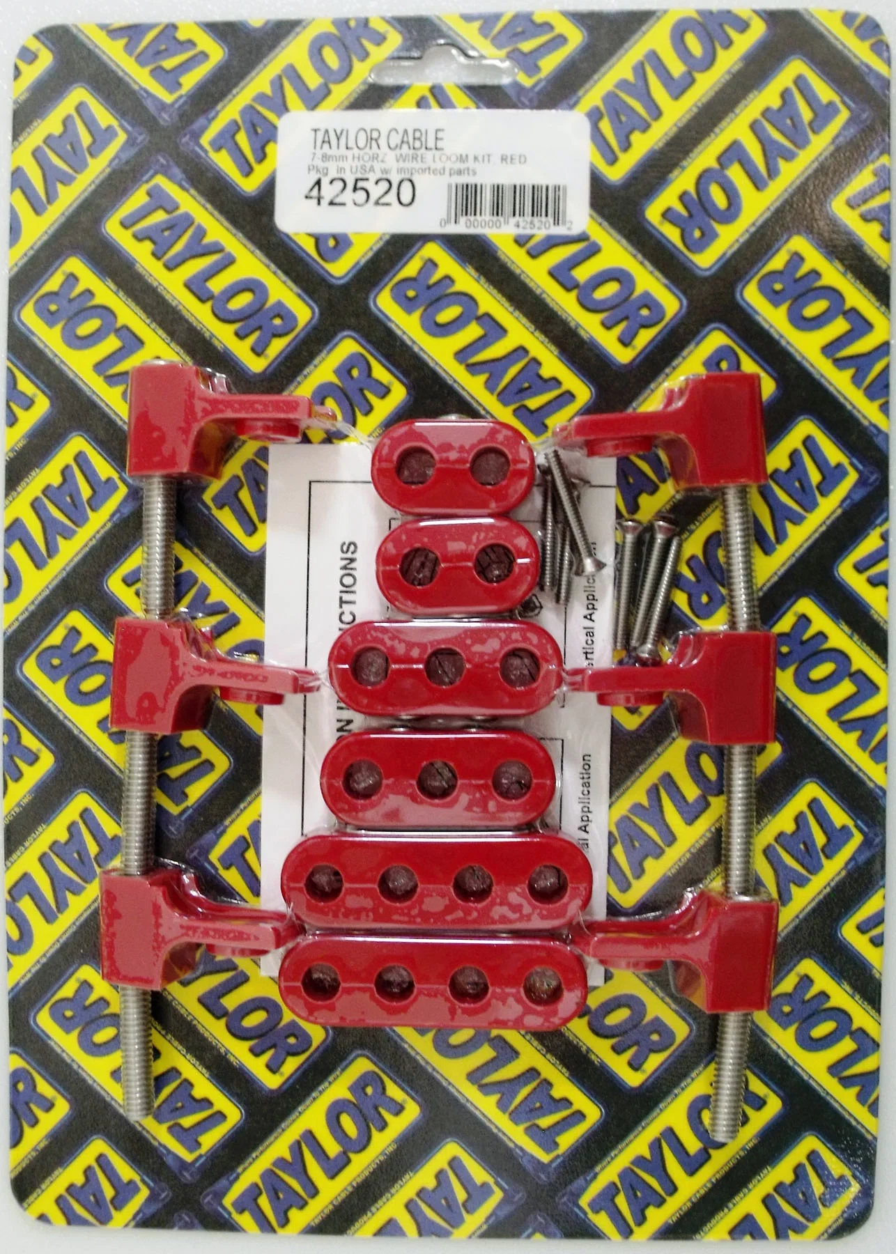 Spark Plug Wire Holder 7_8mm Red 42520